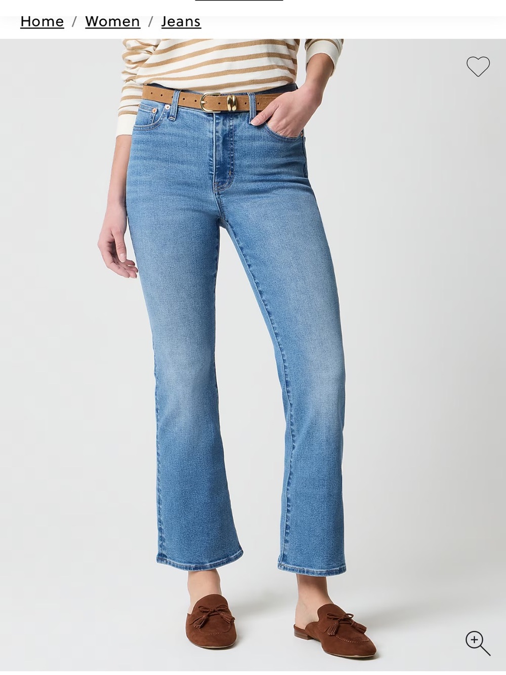 NWT! J.Crew Ankle Flare Jeans in 24 Petite